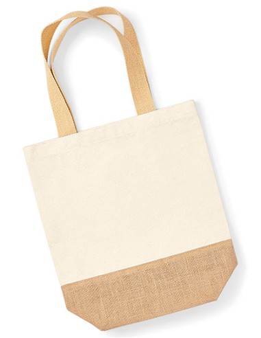 W-W450-Jute Base Canvas Shopper